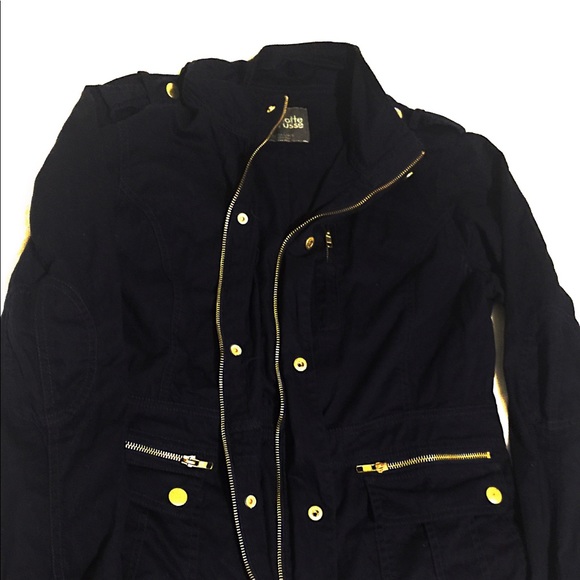 Charlotte Russe Jackets & Blazers - Military Fashion Jacket, Light Weight Navy & Gold